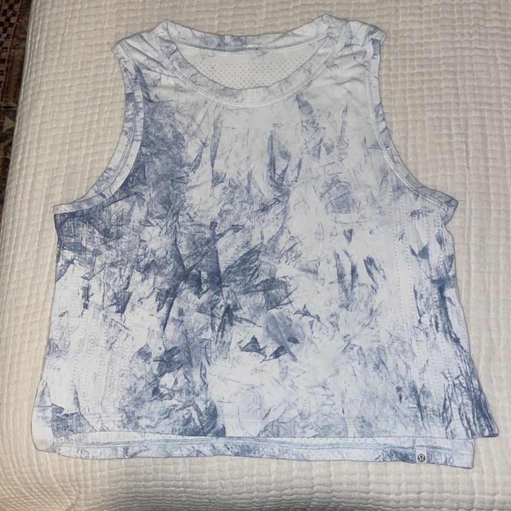 Lululemon tie dye crop tank top